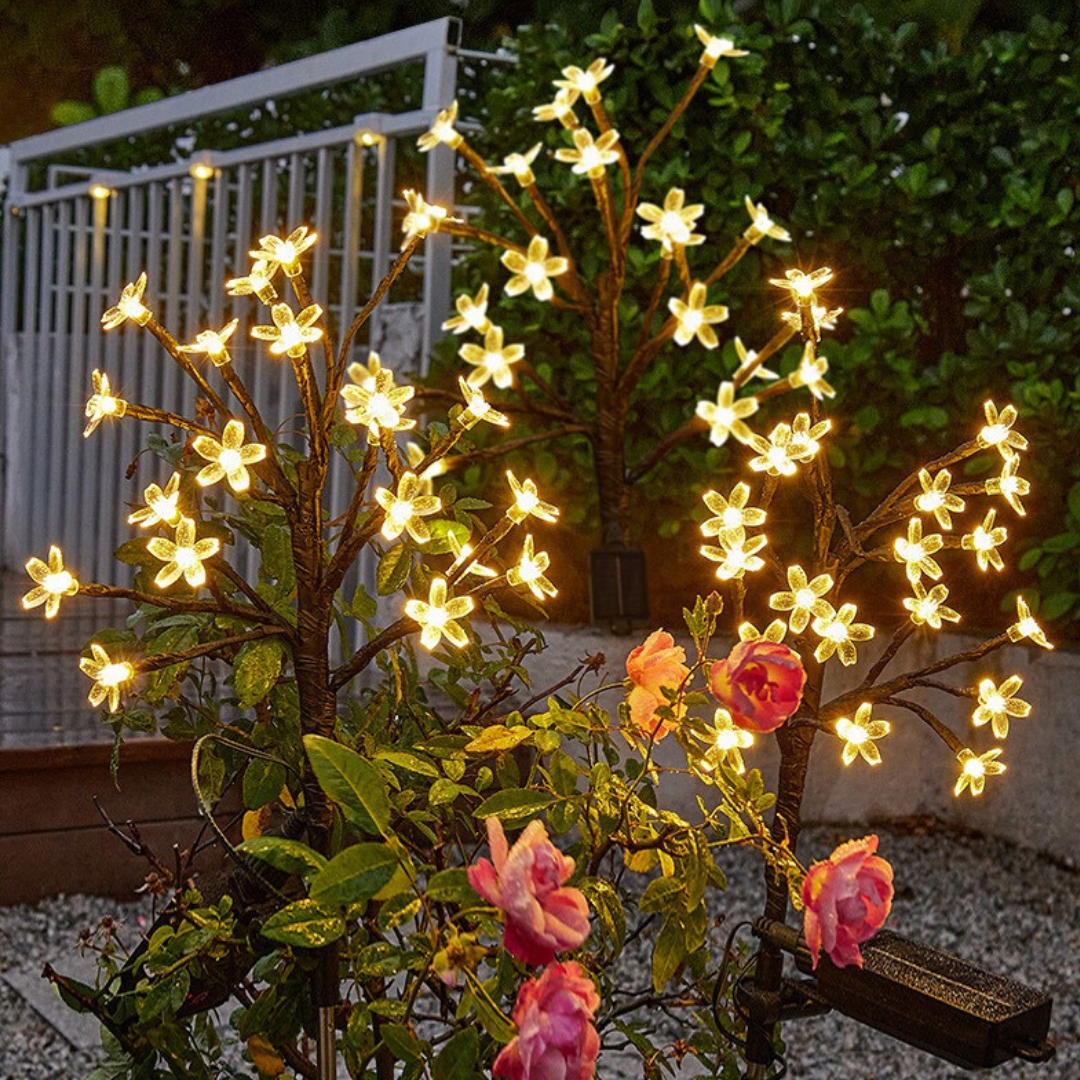 Lardic® Solar Garden Lamp with Ground Spike – Garden Lighting - Flowers