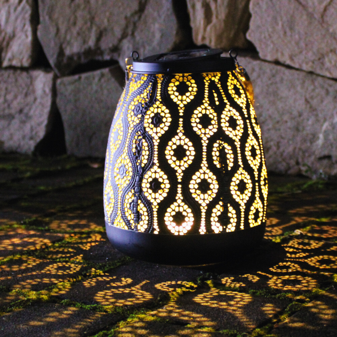 Lardic® Solar Garden Lamp on solar energy - Table lamp Black