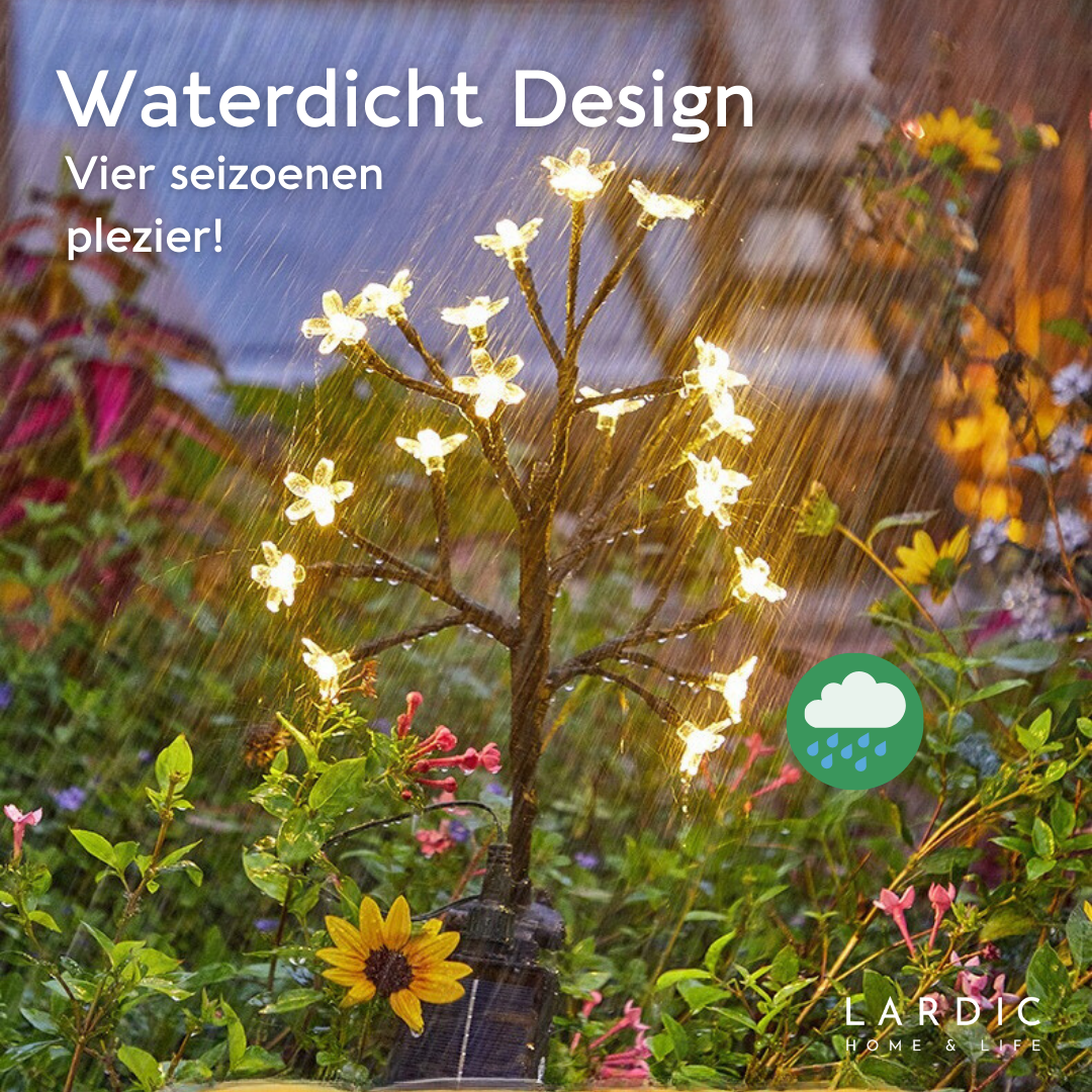 Lardic® Solar Garden Lamp with Ground Spike – Garden Lighting - Flowers
