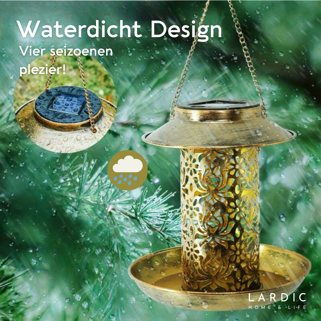 Lardic Solar Garden Light on Solar Energy - with Bird Feeder