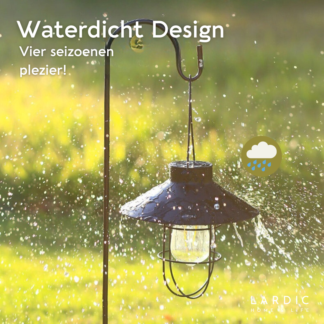 Lardic Solar Garden Lamp - Wall Lamp Black