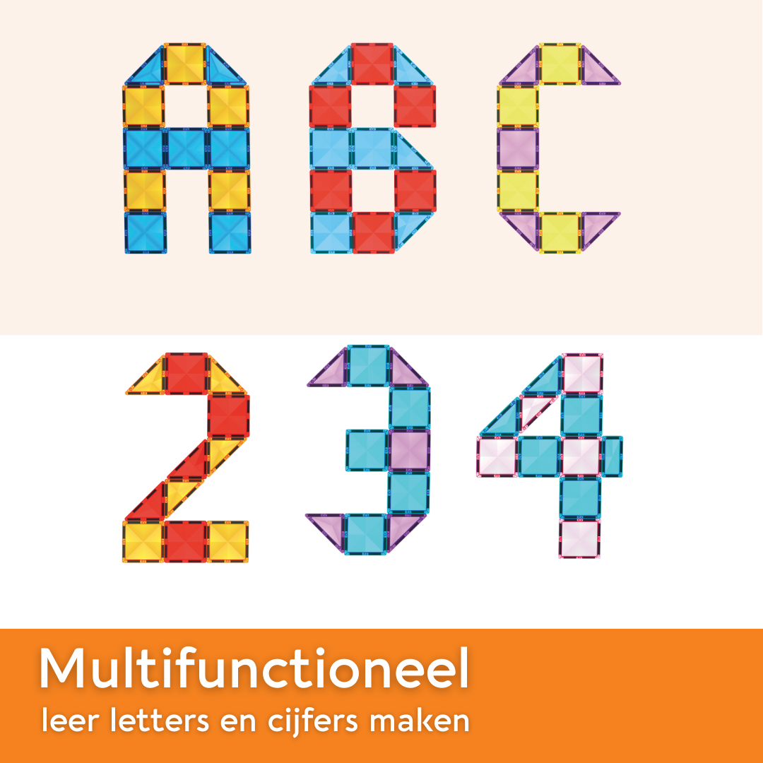 Lardic® Magnetic Toys – Magnetic Tiles - 40 pieces