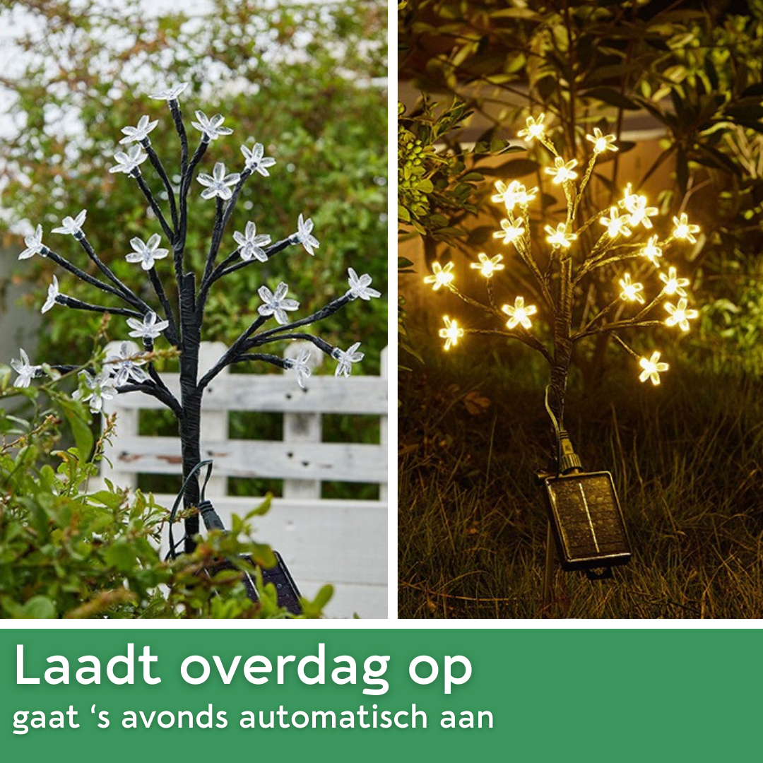 Lardic® Solar Garden Lamp with Ground Spike – Garden Lighting - Flowers