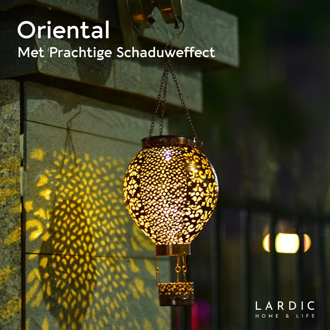 Lardic Solar Hanging Garden Lamp - Oriental Motifs