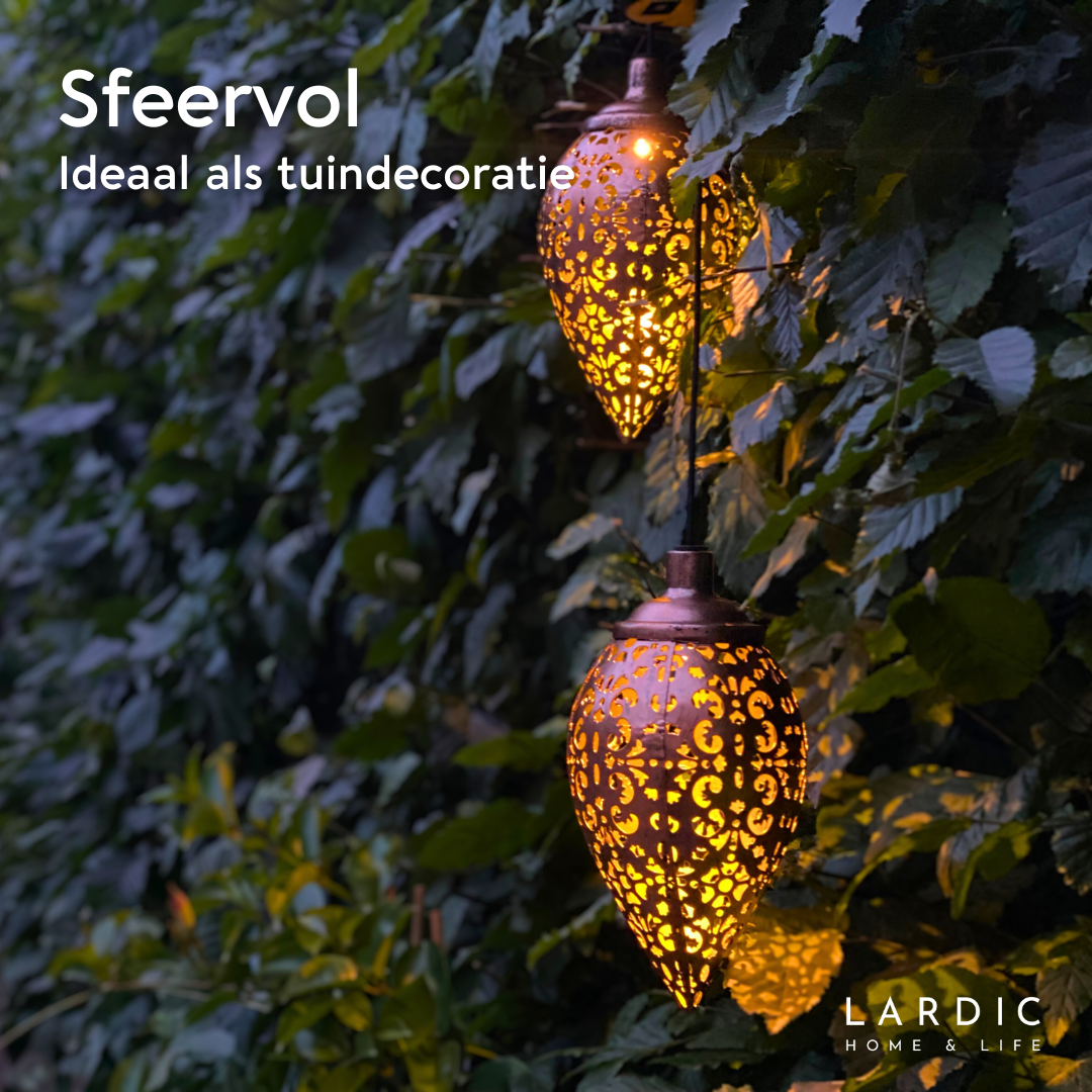 Lardic Solar Hanging Garden Lamp - Oriental