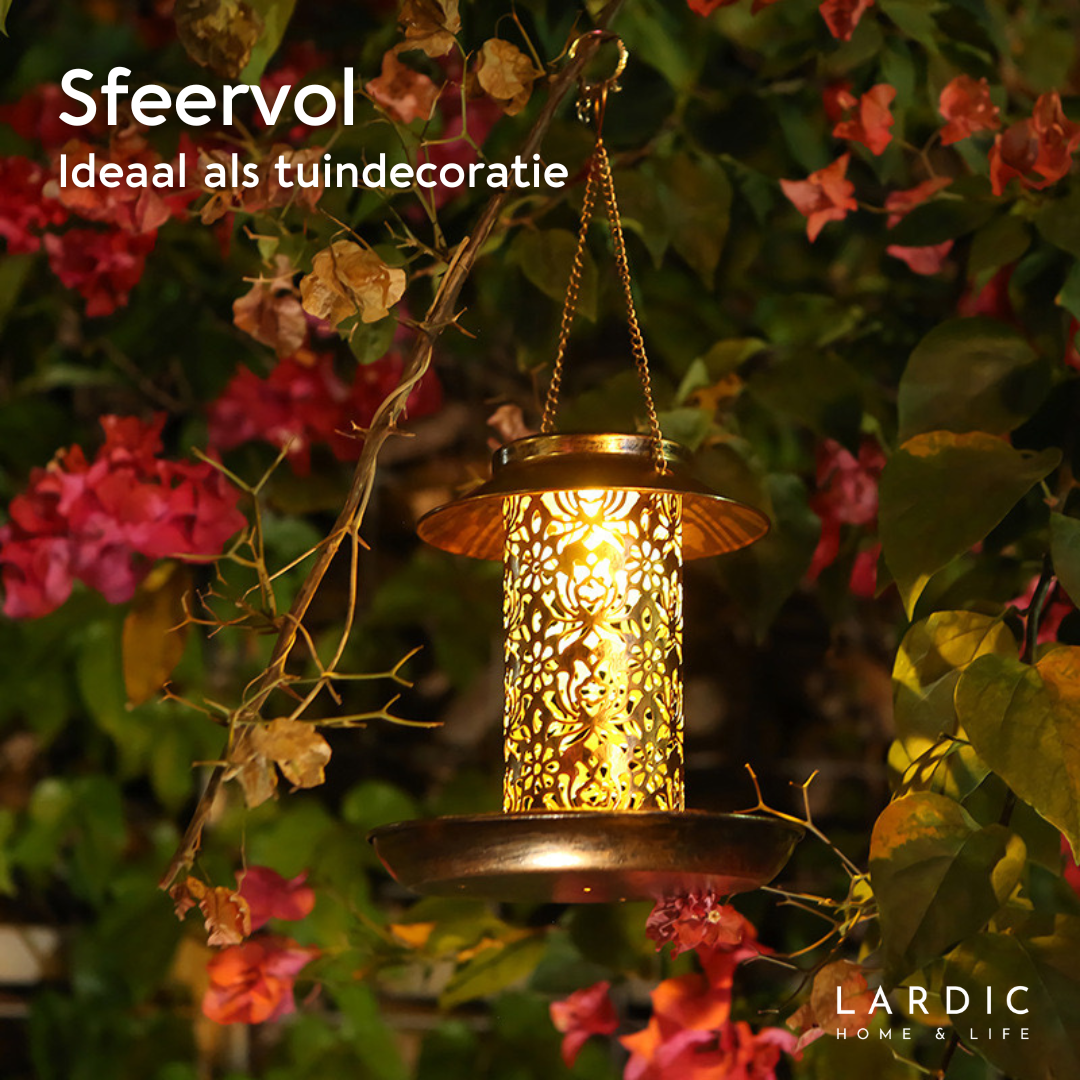 Lardic Solar Garden Light on Solar Energy - with Bird Feeder