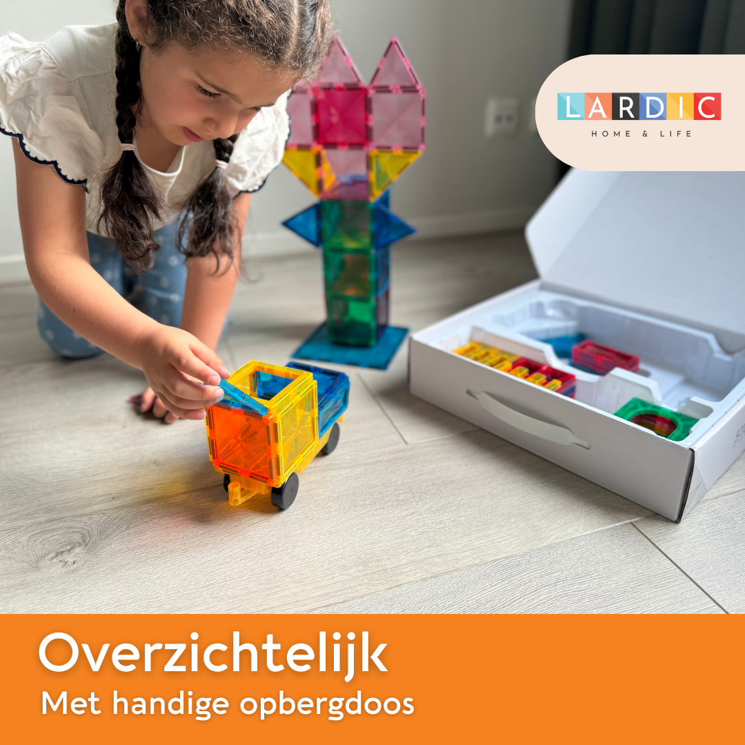 Lardic® Magnetic Toys – Magnetic Tiles - 40 pieces