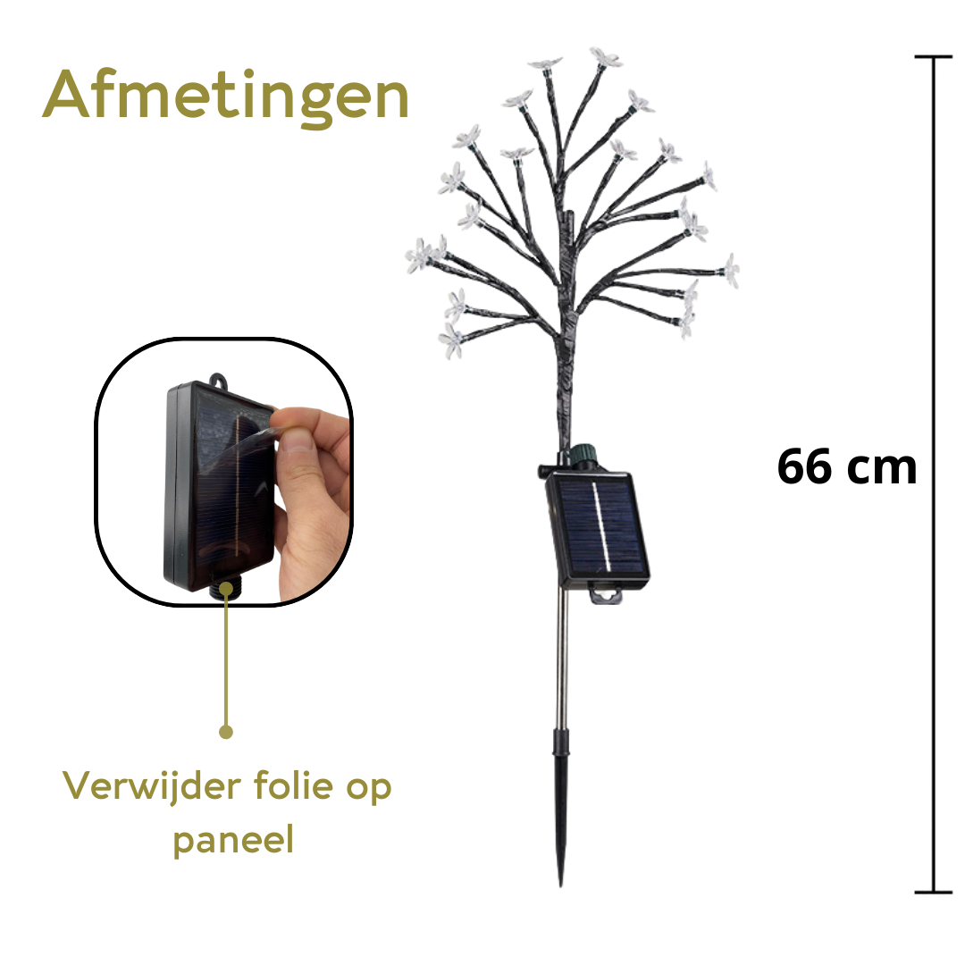 Lardic® Solar Garden Lamp with Ground Spike – Garden Lighting - Flowers