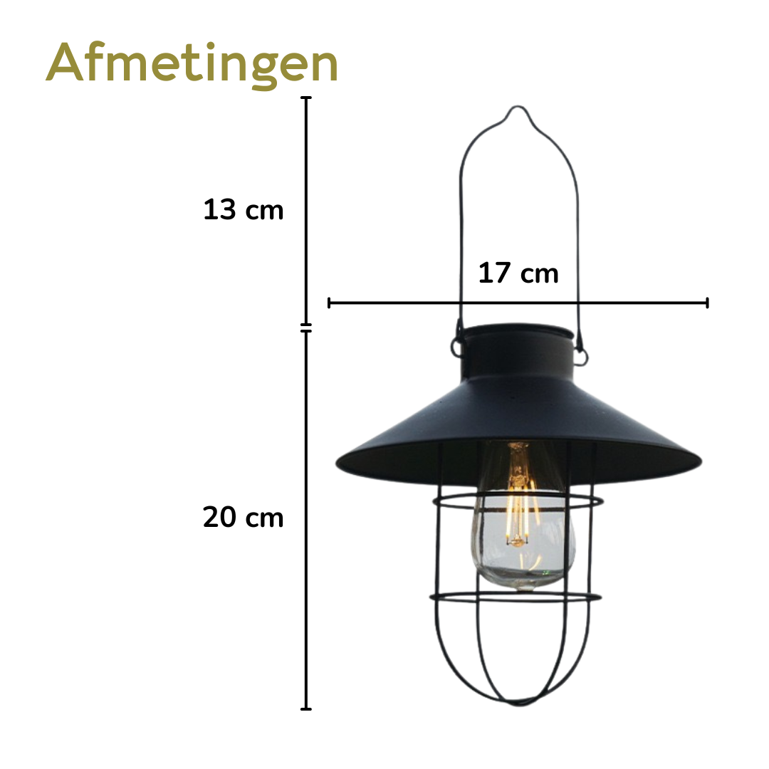 Lardic Solar Garden Lamp - Wall Lamp Black
