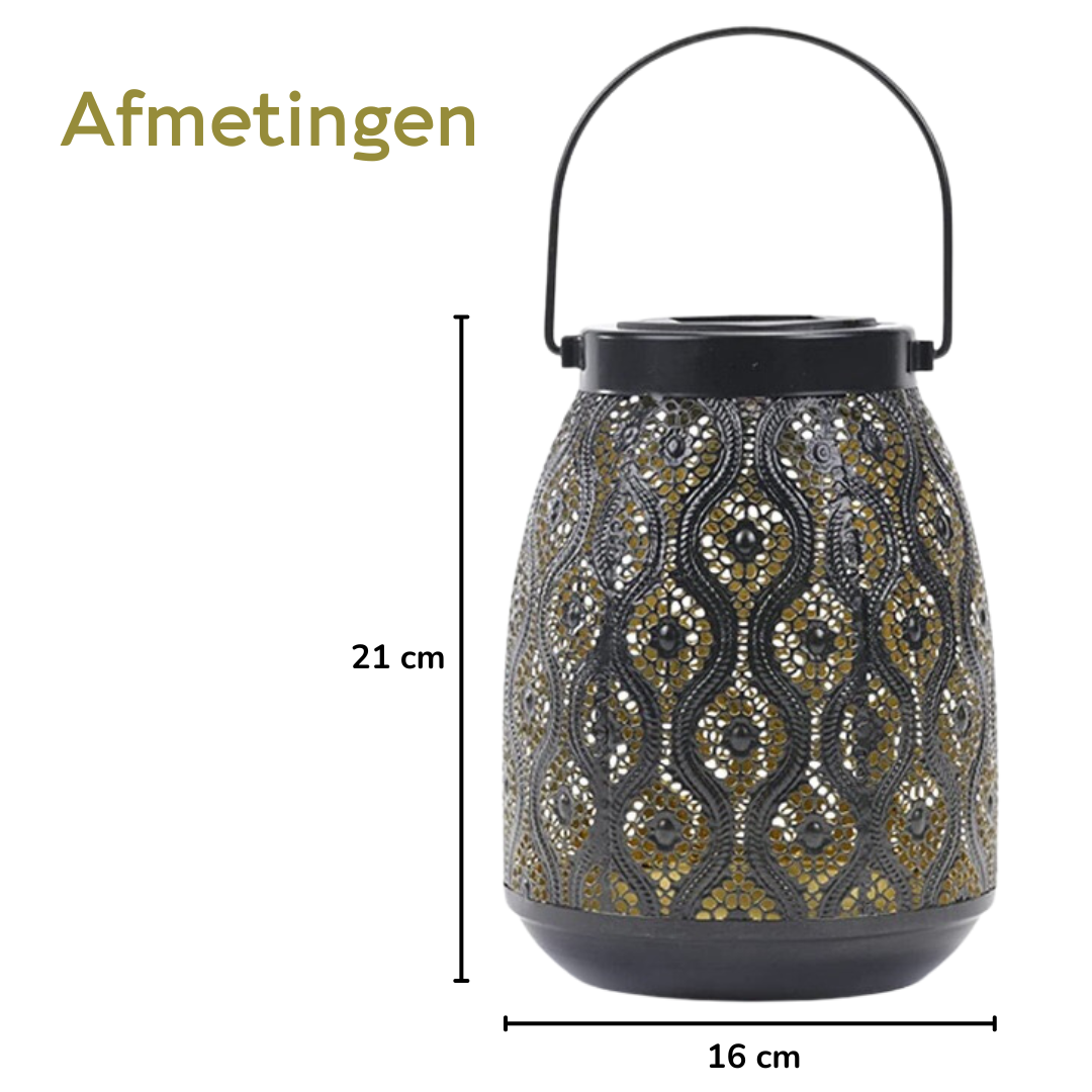 Lardic® Solar Garden Lamp on solar energy - Table lamp Black