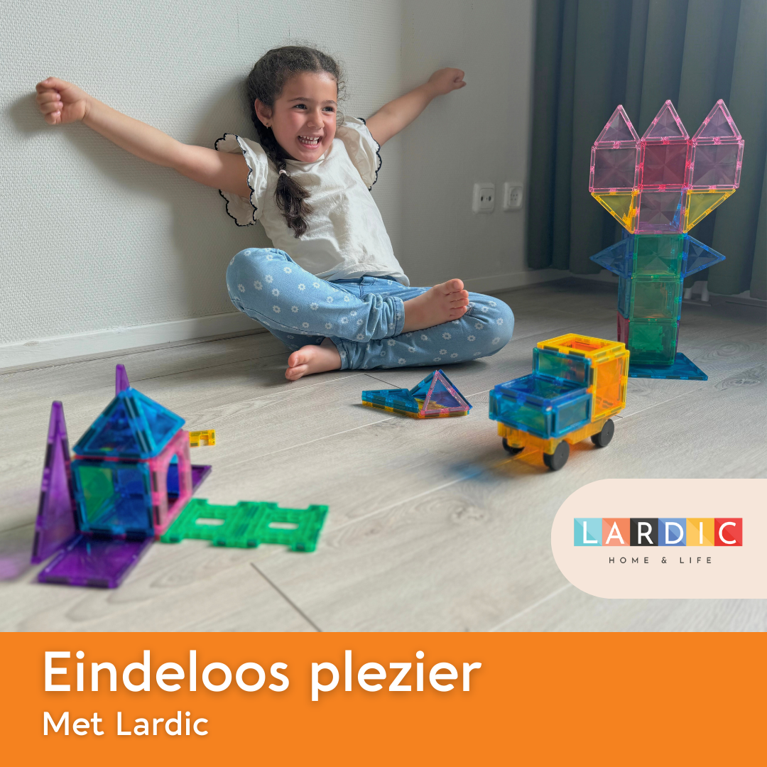 Lardic® Magnetic Toys – Magnetic Tiles - 40 pieces