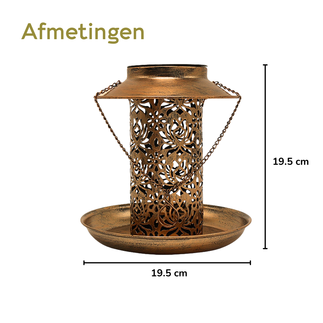 Lardic Solar Garden Light on Solar Energy - with Bird Feeder