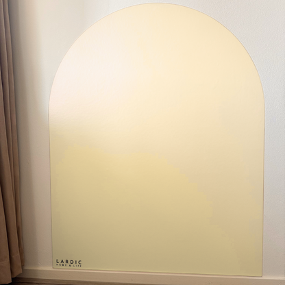Lardic Magnetische Muursticker - Krijtbord - Boogvorm - Crème - B80 x H100 cm