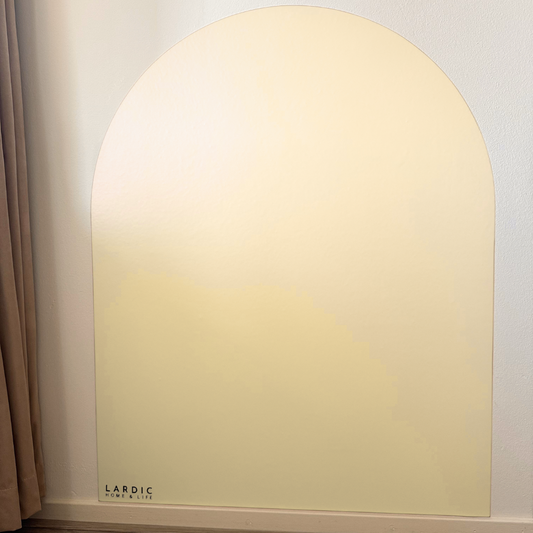 Lardic Magnetische Muursticker - Krijtbord - Boogvorm - Crème - B80 x H100 cm