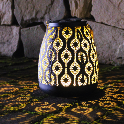 Lardic® Solar Garden Lamp on solar energy - Table lamp Black