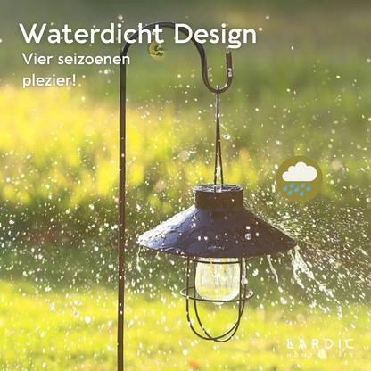 Lardic Solar Garden Lamp - Wall Lamp Black