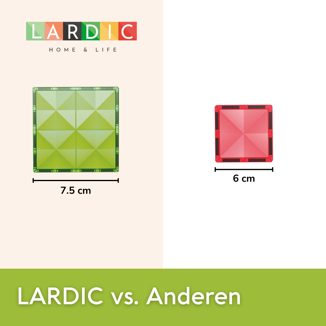 Lardic - Magnetisch Speelgoed Dierentuin Set - Magnetic Tiles - Bouwspeelgoed - Bouwblokken - Magneten Speelgoed