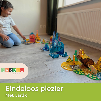 Lardic - Magnetisch Speelgoed Dierentuin Set - Magnetic Tiles - Bouwspeelgoed - Bouwblokken - Magneten Speelgoed