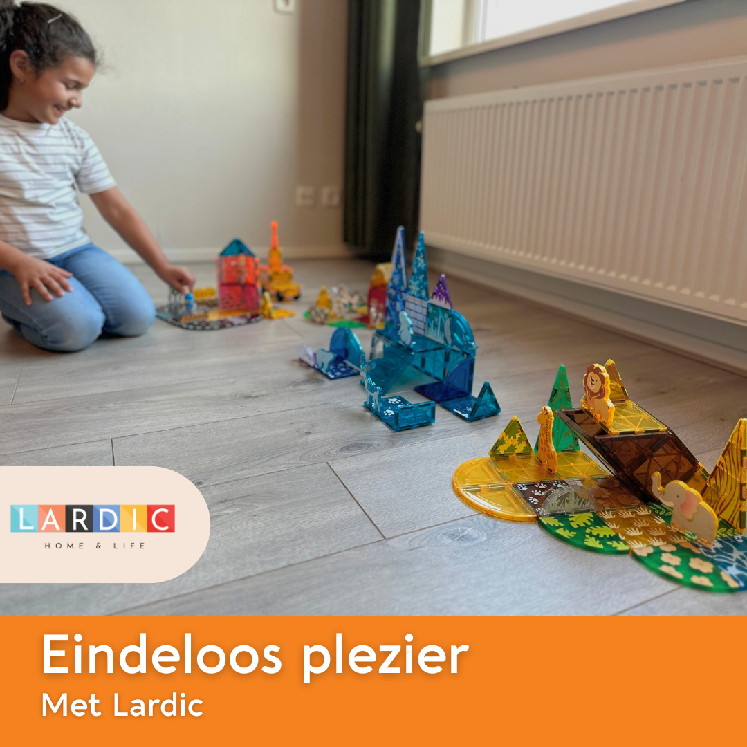 Lardic - Magnetisch Speelgoed Boerderij Set/Farm - 32 stuks - Magnetic Tiles - Bouwspeelgoed - Bouwblokken - Magneten Speelgoed - Magnetische Tegels