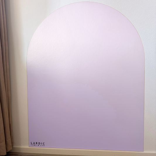 Lardic Magnetische Muursticker - Krijtbord - Boogvorm - Lichtroze - B80 x H100 cm
