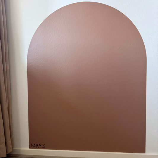 Lardic Magnetische Muursticker - Krijtbord - Boogvorm - KameelRoze - B80 x H100 cm